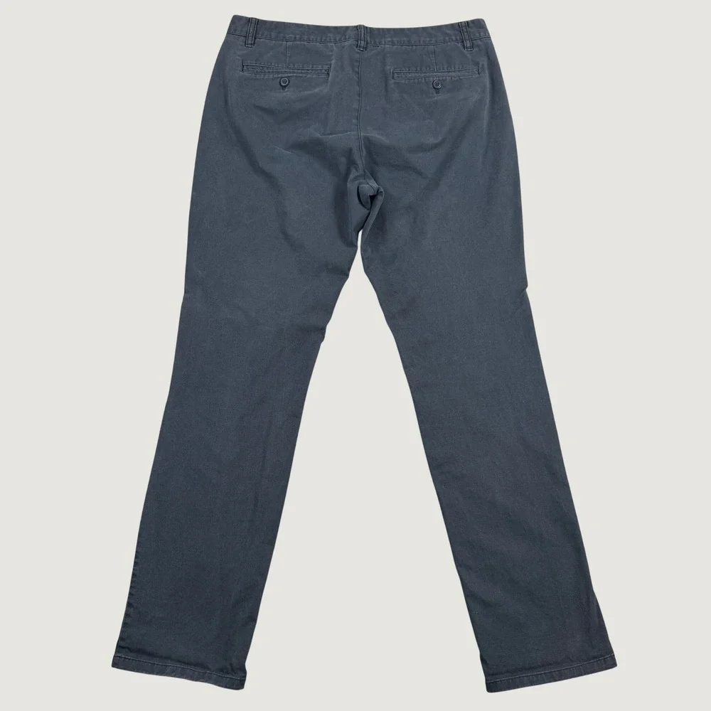Bonobos Chino Pants Mens 36x34 Charcoal Slim Stretch Cotton Flat Front Casual